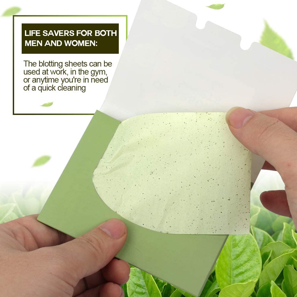 WENGONVILA 100 Sheets Oil Absorbing Blotting Papers for Face - Matte Finish, Shine Control, Portable & Gentle on Skin | Perfect for Oily Skin, Touch-Ups, Travel & On-the-Go Makeup Maintenance