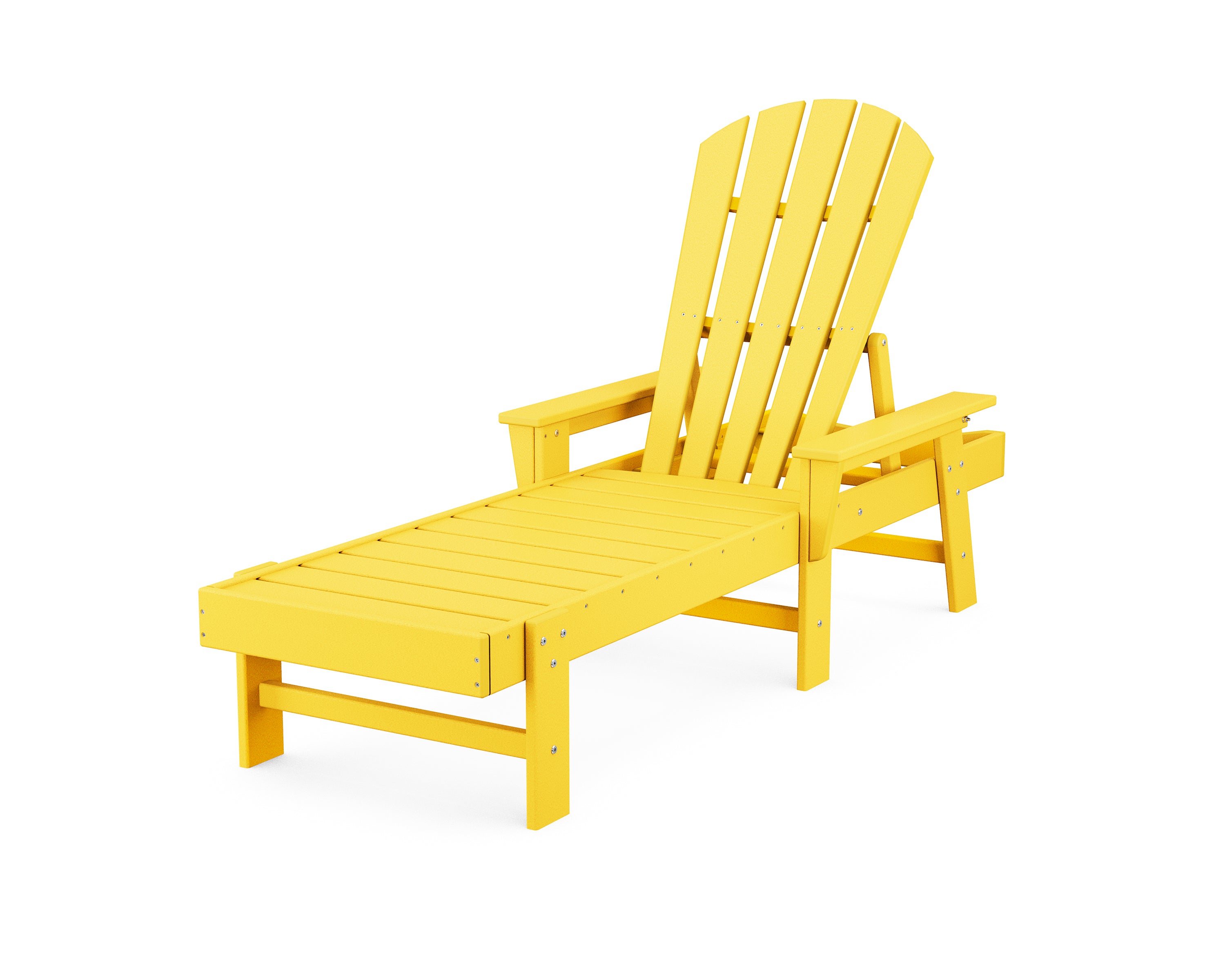 POLYWOOD South Beach Chaise Lounge - Durable Outdoor Furniture for Poolside, Patio & Beach Relaxation