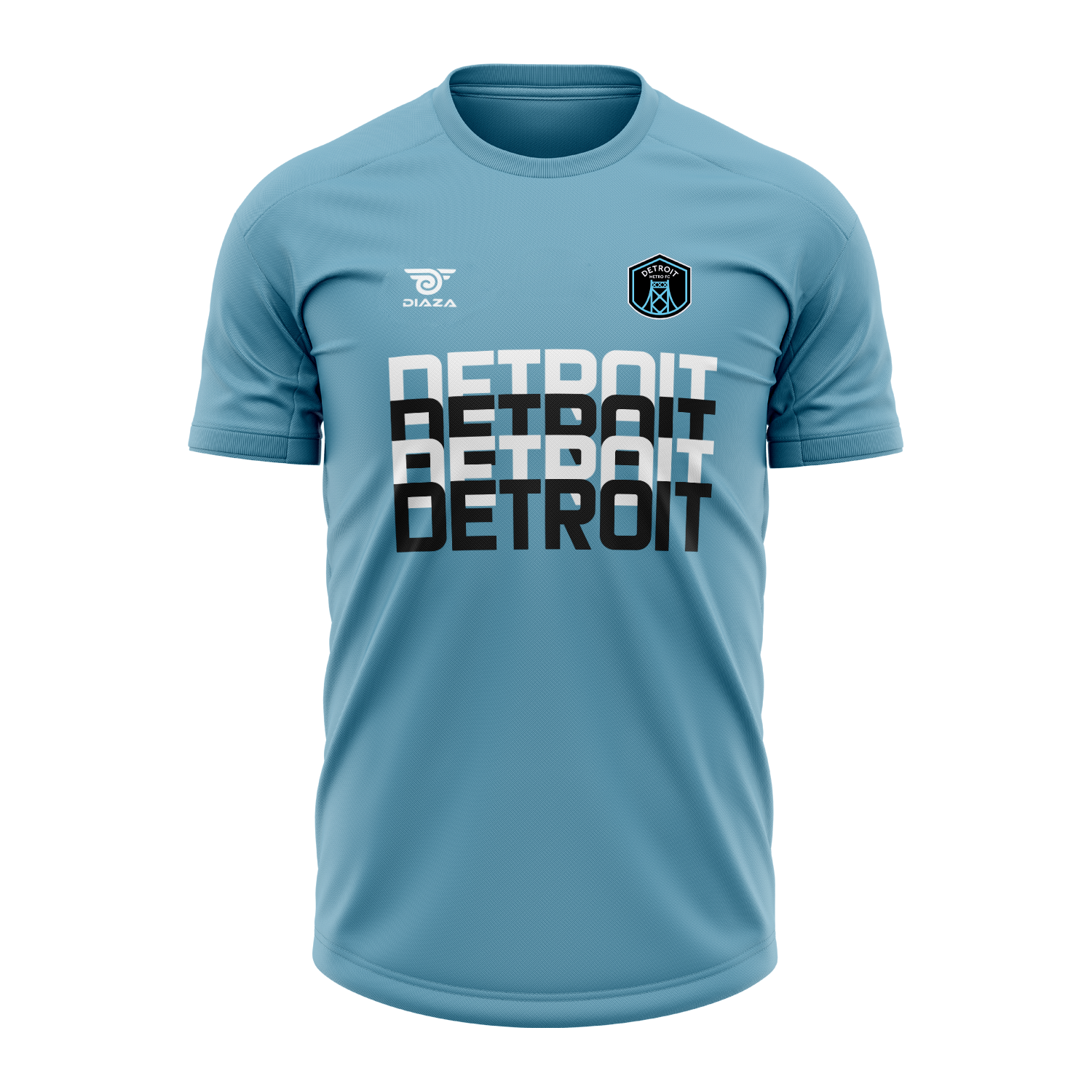 Detroit Metro FC Blue Soccer Jersey - Authentic Football Shirt for Fans & Players - Perfect for Matches, Training, and Fan Support