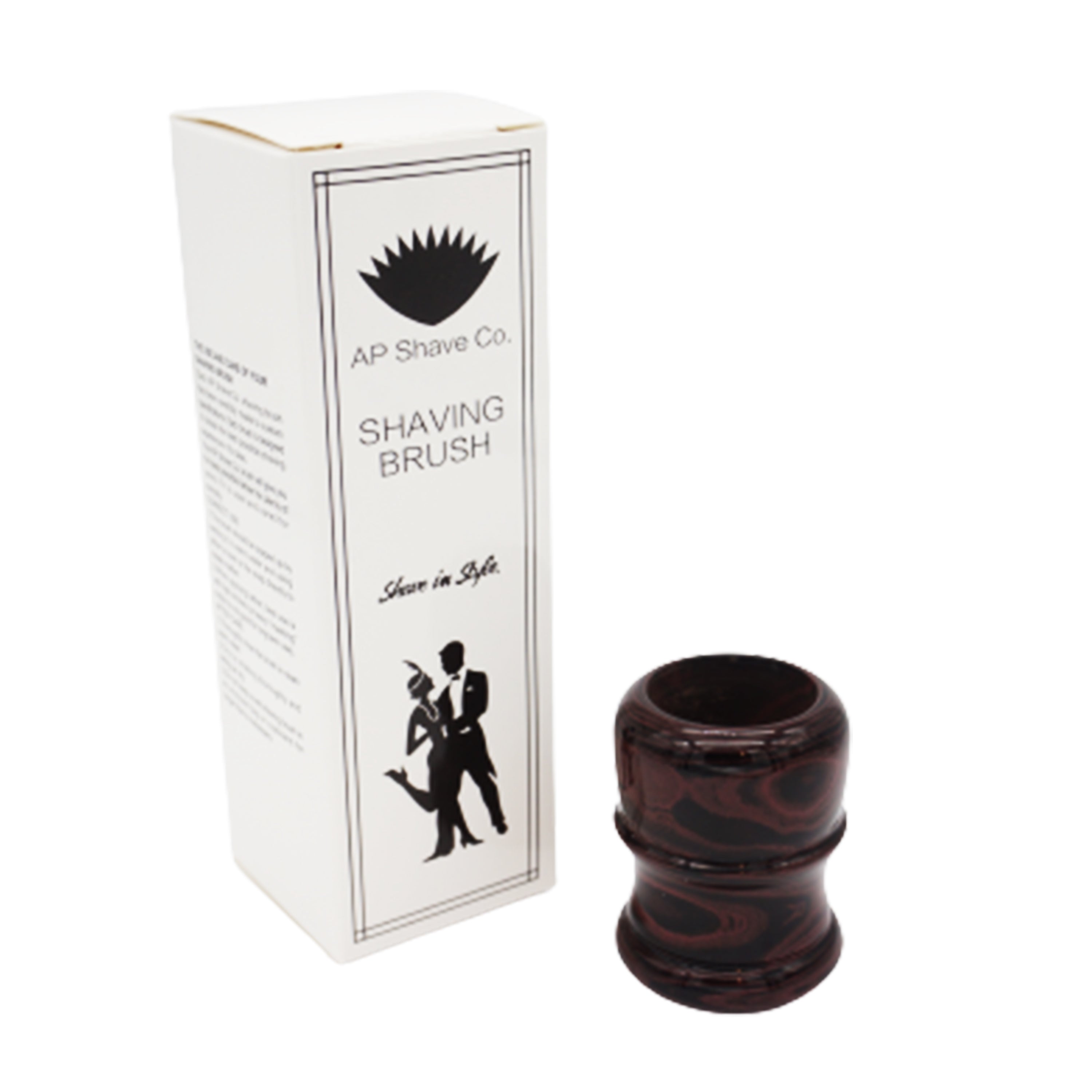 Premium Handmade Raspberry Ebonite Shaving Brush Handle - Fits 24mm & 26mm Knots - Perfect for Wet Shaving & Luxury Grooming Gifts