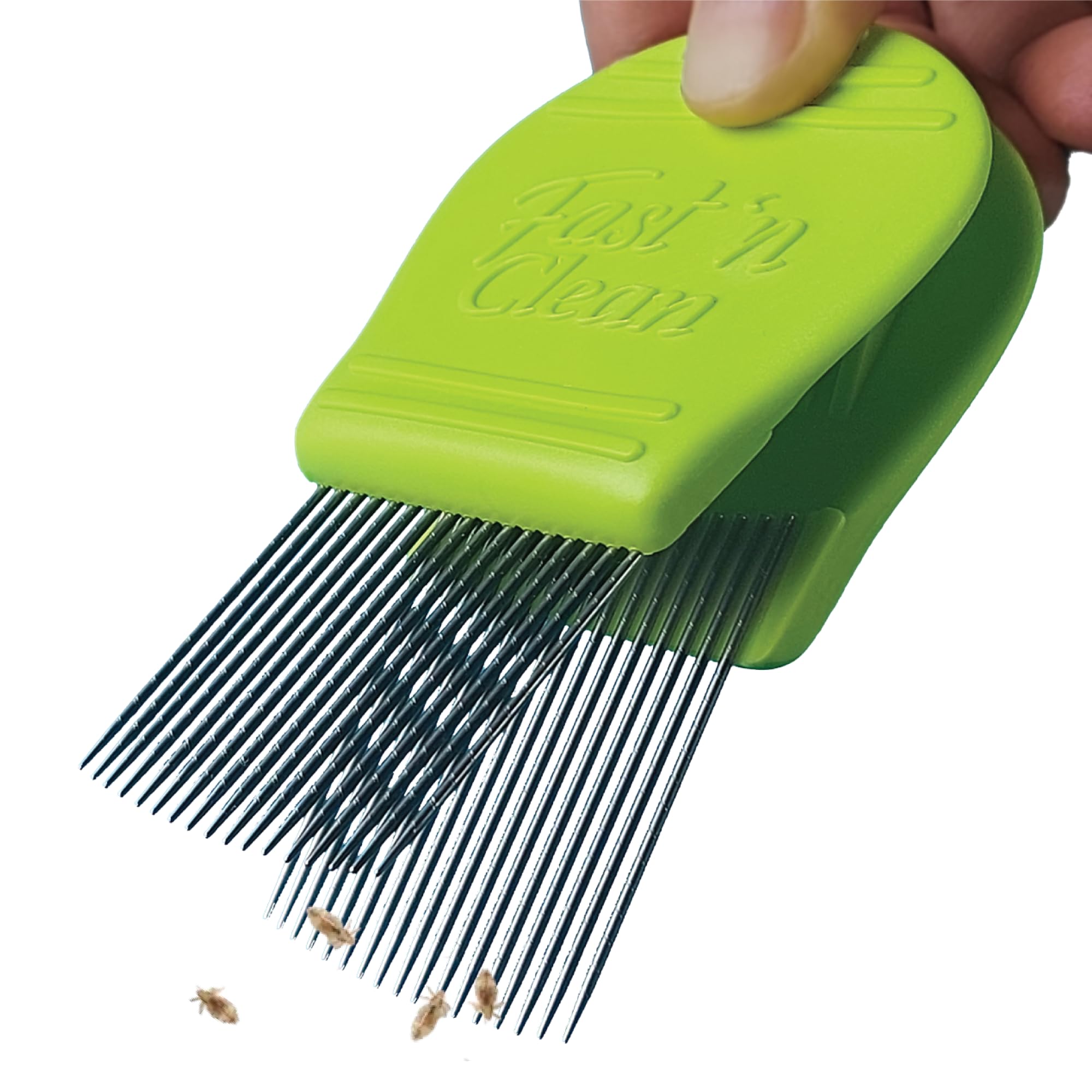 Self-Cleaning Lice Comb for Fast & Effective Treatment - Stainless Steel Nit Comb for Kids & Adults - Perfect for Home, School & Travel Use