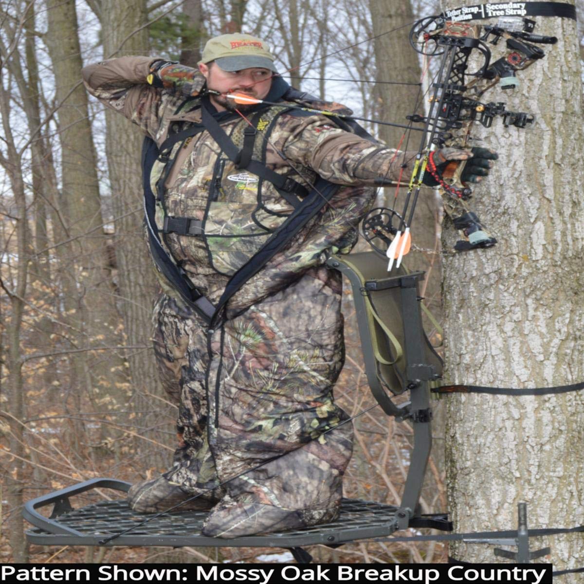 BrandName Heater Body Suit - Mossy Oak Country Camo, Size LW (515-MOC-LW) | Insulated Hunting Suit for Cold Weather, Waterproof & Windproof Outdoor Gear for Deer Hunting & Ice Fishing