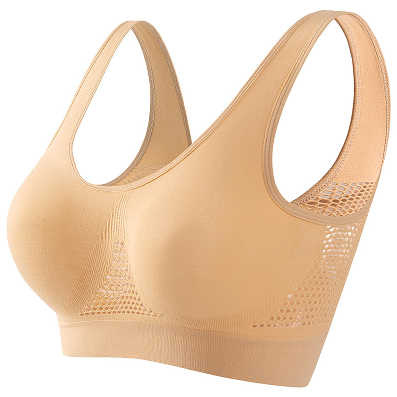 Wire-Free Women's Bras - Breathable Cool Liftup Sports Bra for Gym & Daily Wear