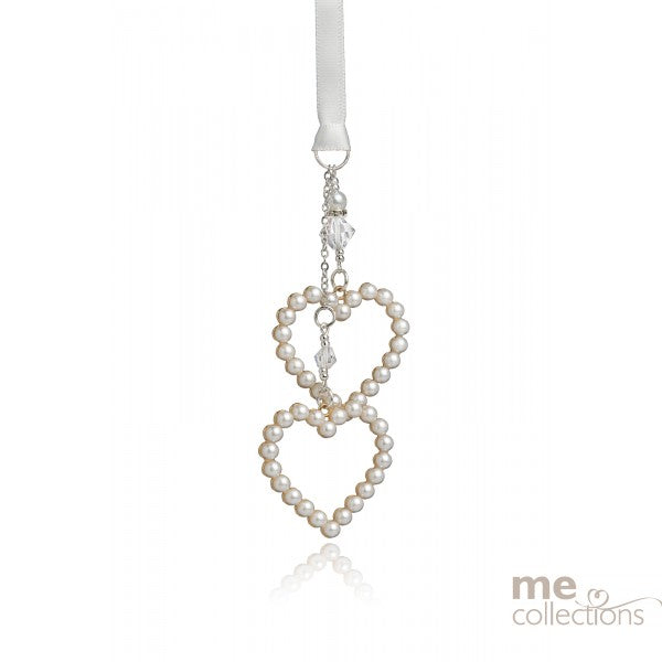 Double Pearl Heart Necklace - Elegant Keepsake Jewelry for Women | Perfect Gift for Valentine's Day, Anniversary & Special Occasions