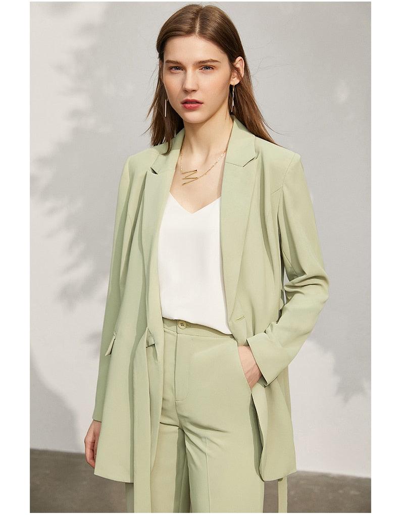 Minimalist Women's Spring Suit Set - Elegant Office & Casual Outfit for Work, Business Meetings & Daily Wear
