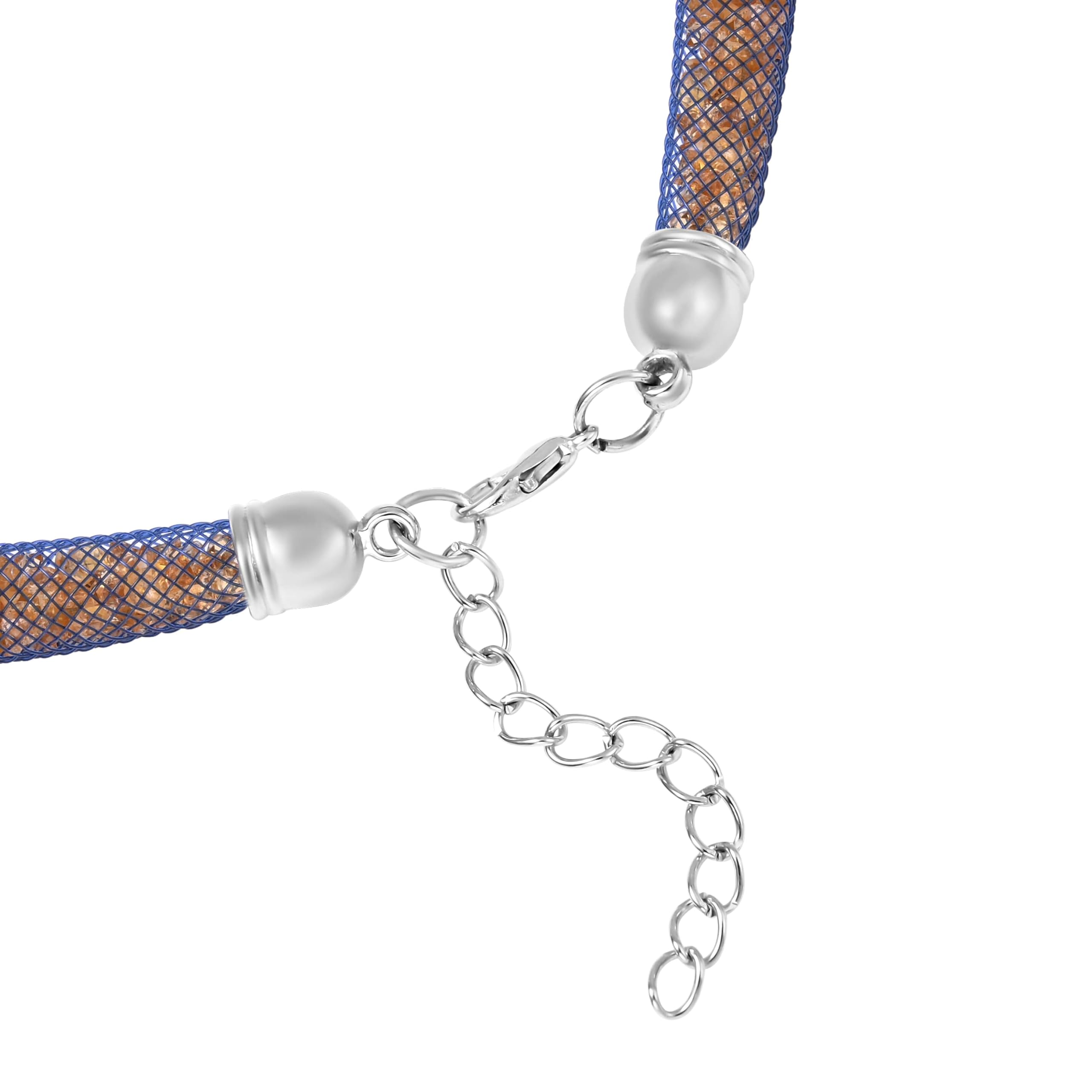 SHOP LC Glass Resin Bottle Stopper Pendant Necklace for Women - 20