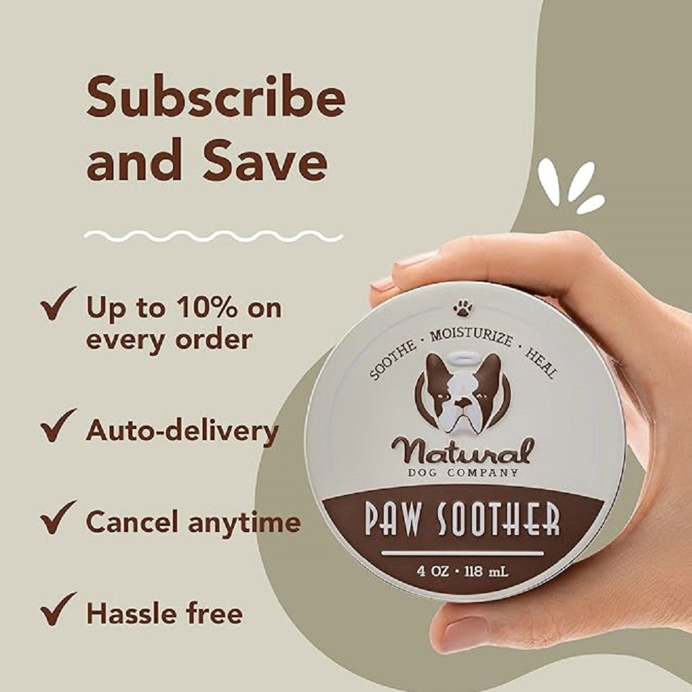 Natural Healing Balm for Dogs - Paw Soother & Protector | Soothes Cracked Paws, Dry Nose & Skin Irritation | Perfect for Walking, Hiking & Outdoor Adventures