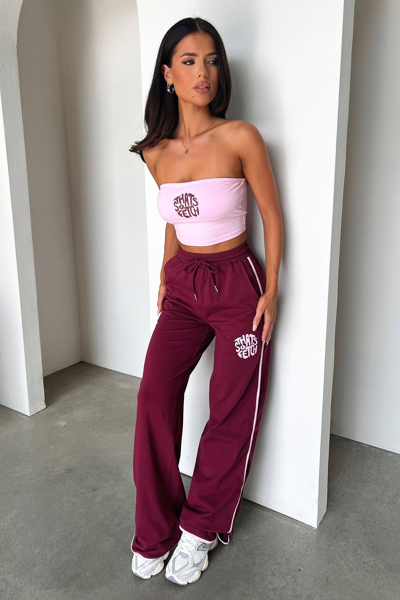 Beckham Bandeau Top for Women - Soft Pink Stretchy Tube Top | Perfect for Yoga, Beach, Summer Outfits & Casual Wear