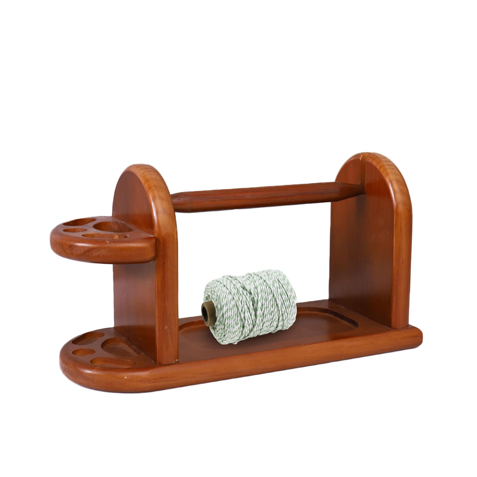 FantasyDay Wooden Yarn Holder - Crochet Thread Organizer & Knitting Yarn Storage for Crochet Balls, Perfect for Knitting, Crocheting, and Sewing Projects at Home or On-The-Go