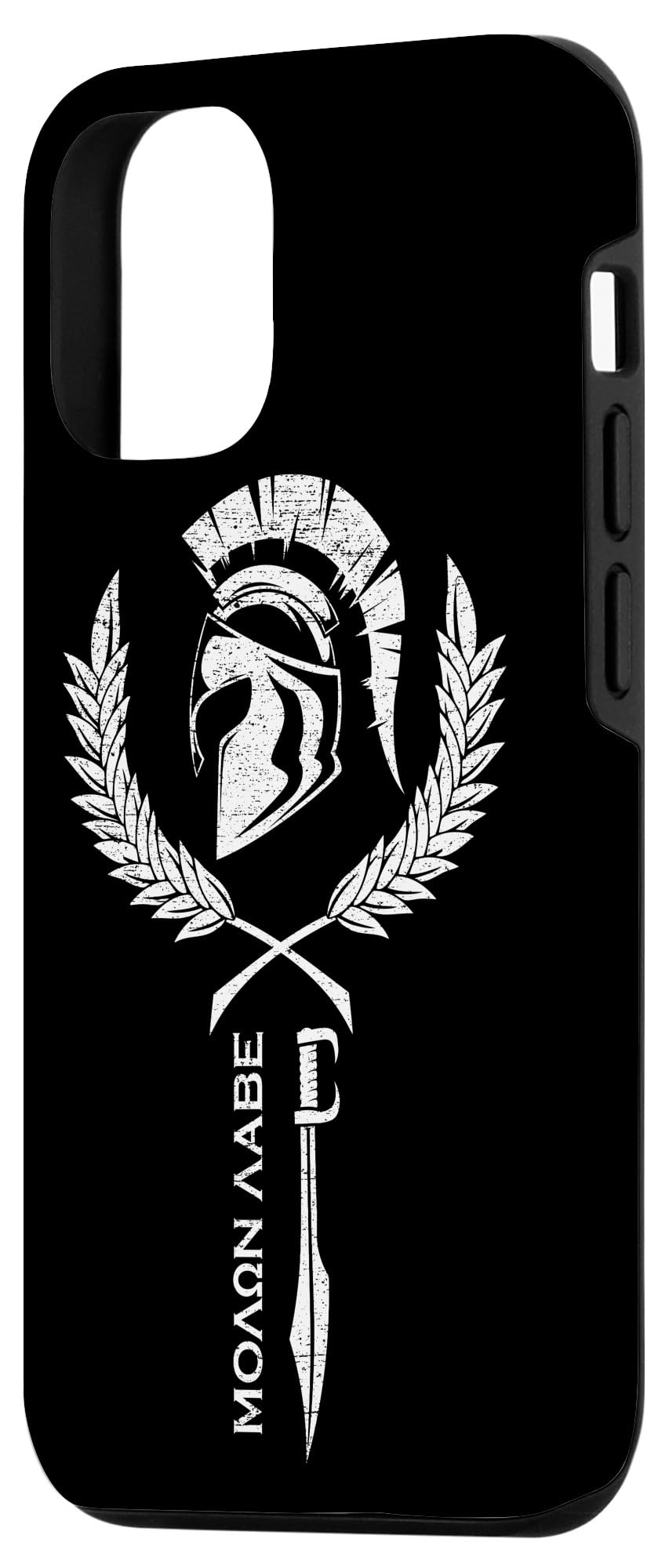 Sparta Warrior Fitness iPhone 12/12 Pro Case - Molon Labe Design - Durable Protective Cover for Gym, Workout & Outdoor Activities