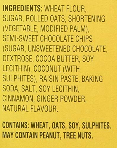 Dad's Portion Pack Oatmeal Chocolate Chip Cookies 300g - Healthy School Snacks, Lunchbox Treats & Afternoon Energy Boost for Kids
