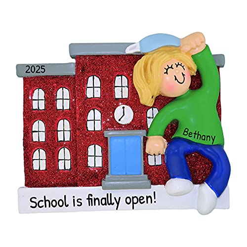 School W/ Blonde Female Child Mask Out