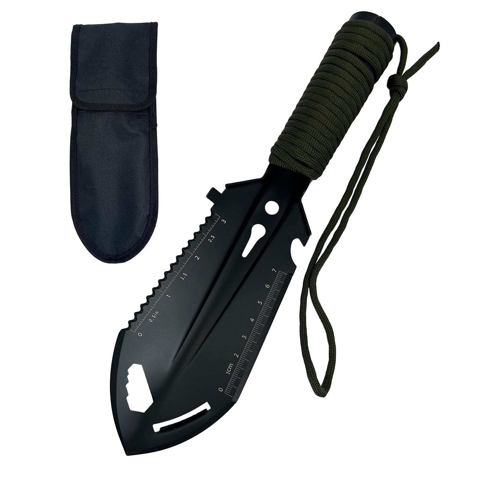 9-in-1 Mini Camping Shovel - Portable Multitool for Hiking & Gardening