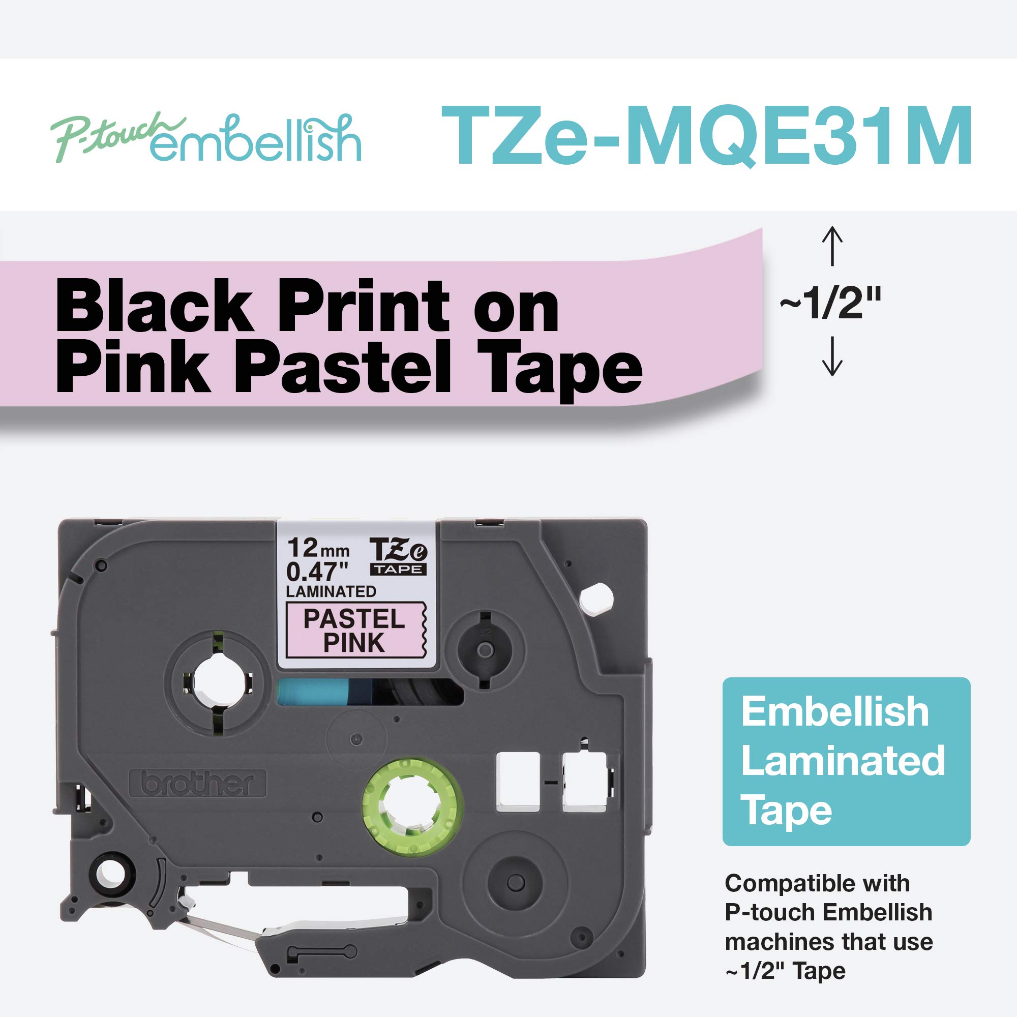 Brother P-touch Embellish Label Maker Tape - ½