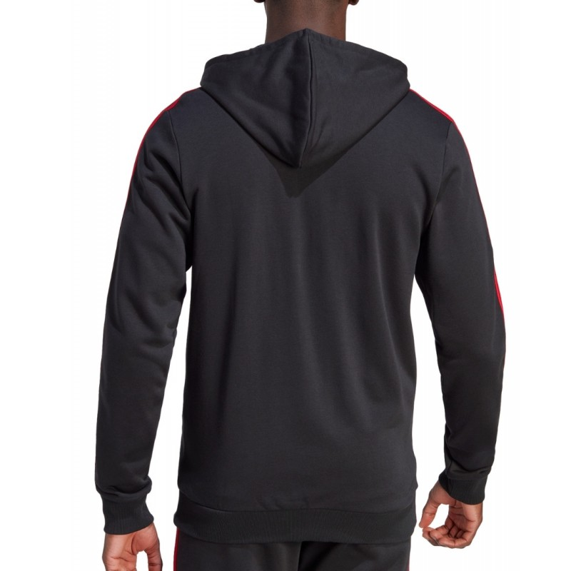 Adidas Manchester United Full Zip Hoodie - Men's Soccer Jacket for Fans - Perfect for Game Day & Casual Wear