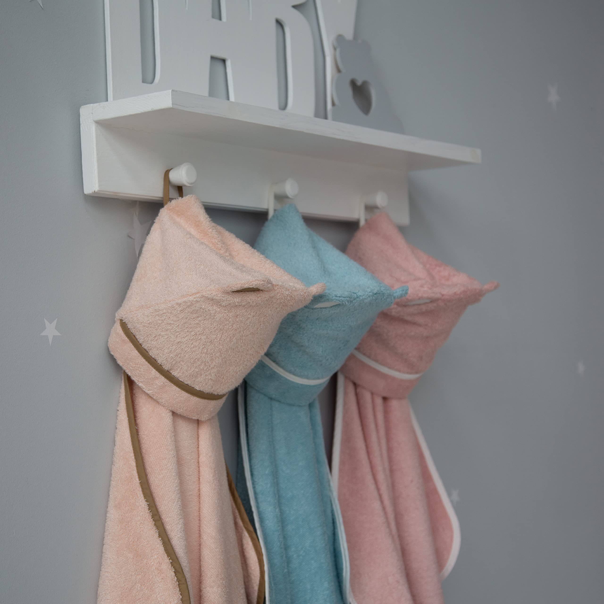 Premium Soft Bamboo Rayon Toddler Hooded Towel - Large Absorbent Baby Bath Towel for Boys & Girls - Ideal for Swimming, Bath Time & Beach (Pink)