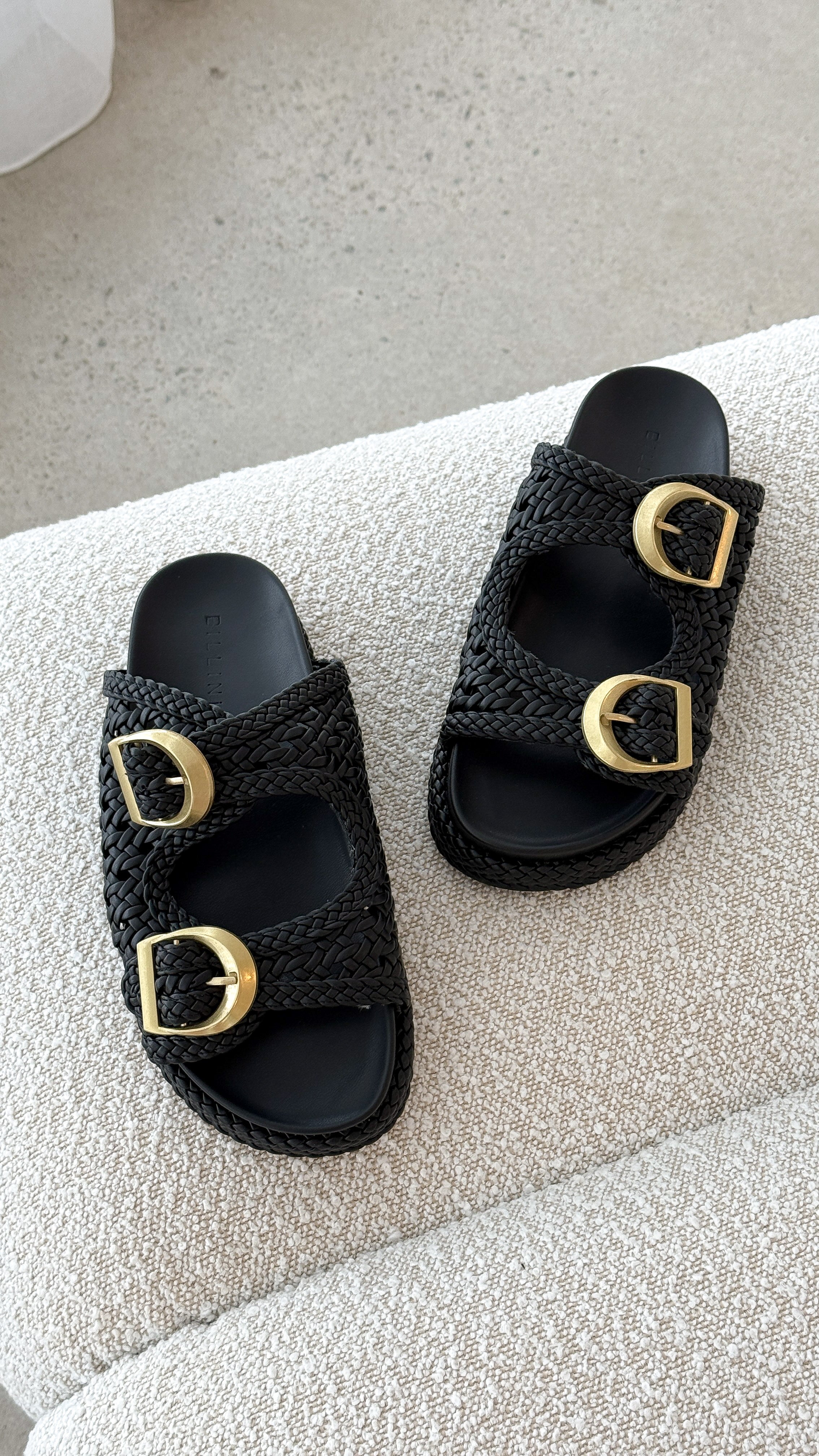 Gisella Black Slide Sandals for Women - Comfortable Summer Casual Shoes for Beach, Pool, and Outdoor Wear
