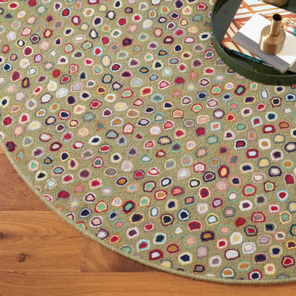 Dash & Albert Cat's Paw Hand Hooked Wool Rug - Soft Non-Slip Area Rug for Living Room, Bedroom, Nursery & Home Decor