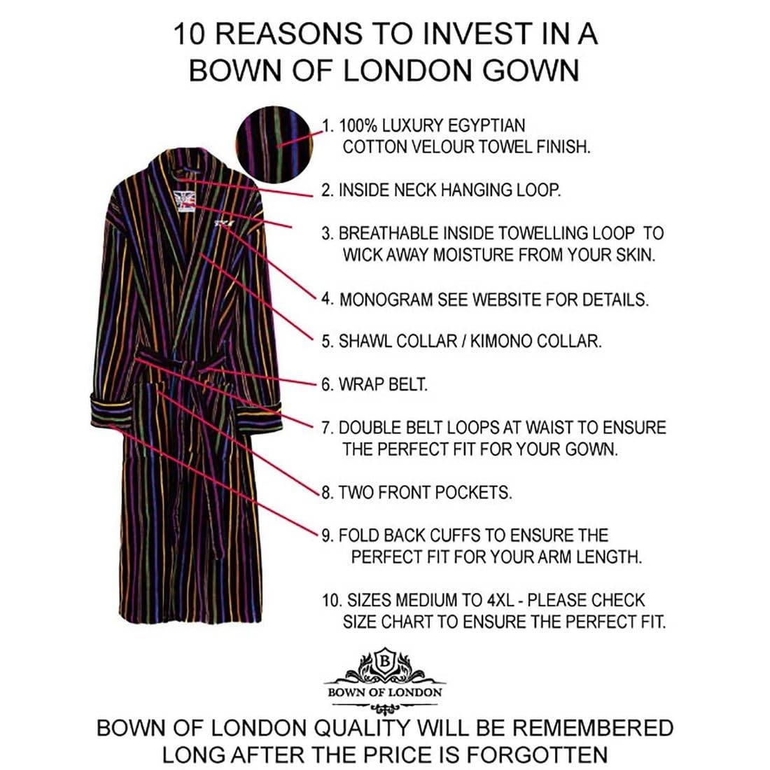 Premium Men's British Style Bathrobe - Soft Cotton Terry Cloth Robe for Spa, Lounge & Home Relaxation | Elegant Mozart Design for Comfort & Luxury