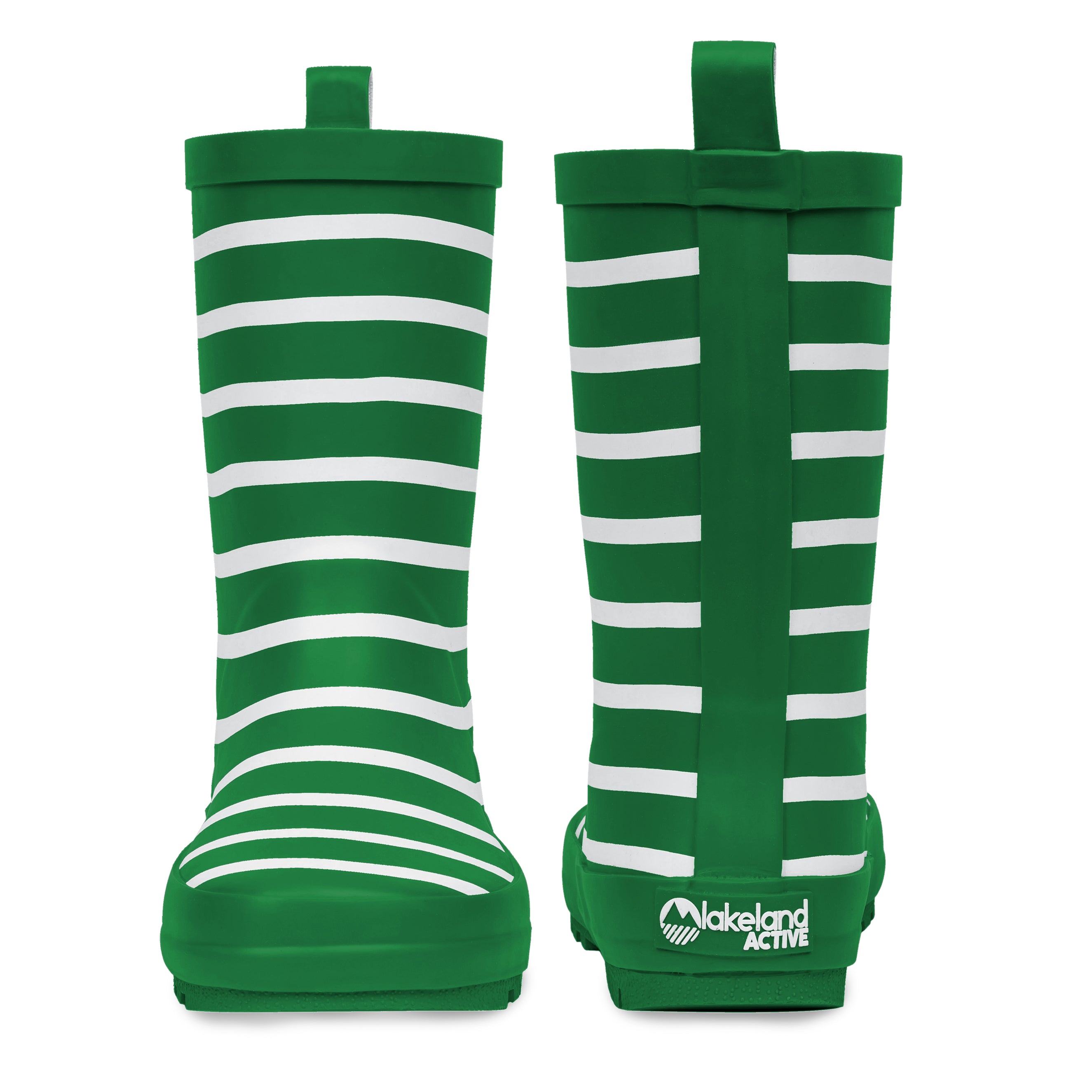 Kids' Waterproof Striped Rain Boots - Durable & Comfortable Wellington Boots for Outdoor Play, Puddle Jumping & Garden Adventures