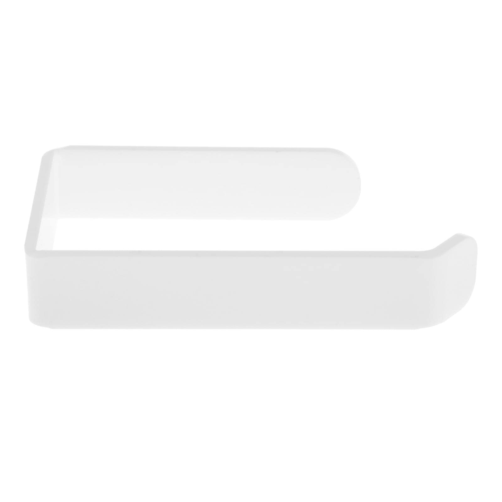 Acrylic Toilet Paper Holder Wall Mounted - No Drill Bathroom Tissue Roll Rack for Kitchen & Bathroom Storage | Space-Saving & Stylish Home Organization Solution