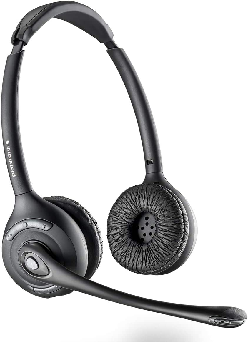 Plantronics CS520 Binaural Wireless Headset System with EHS Cable APC-43 - Compatible with Cisco Phone Systems | Noise-Canceling for Office, Call Center & Remote Work