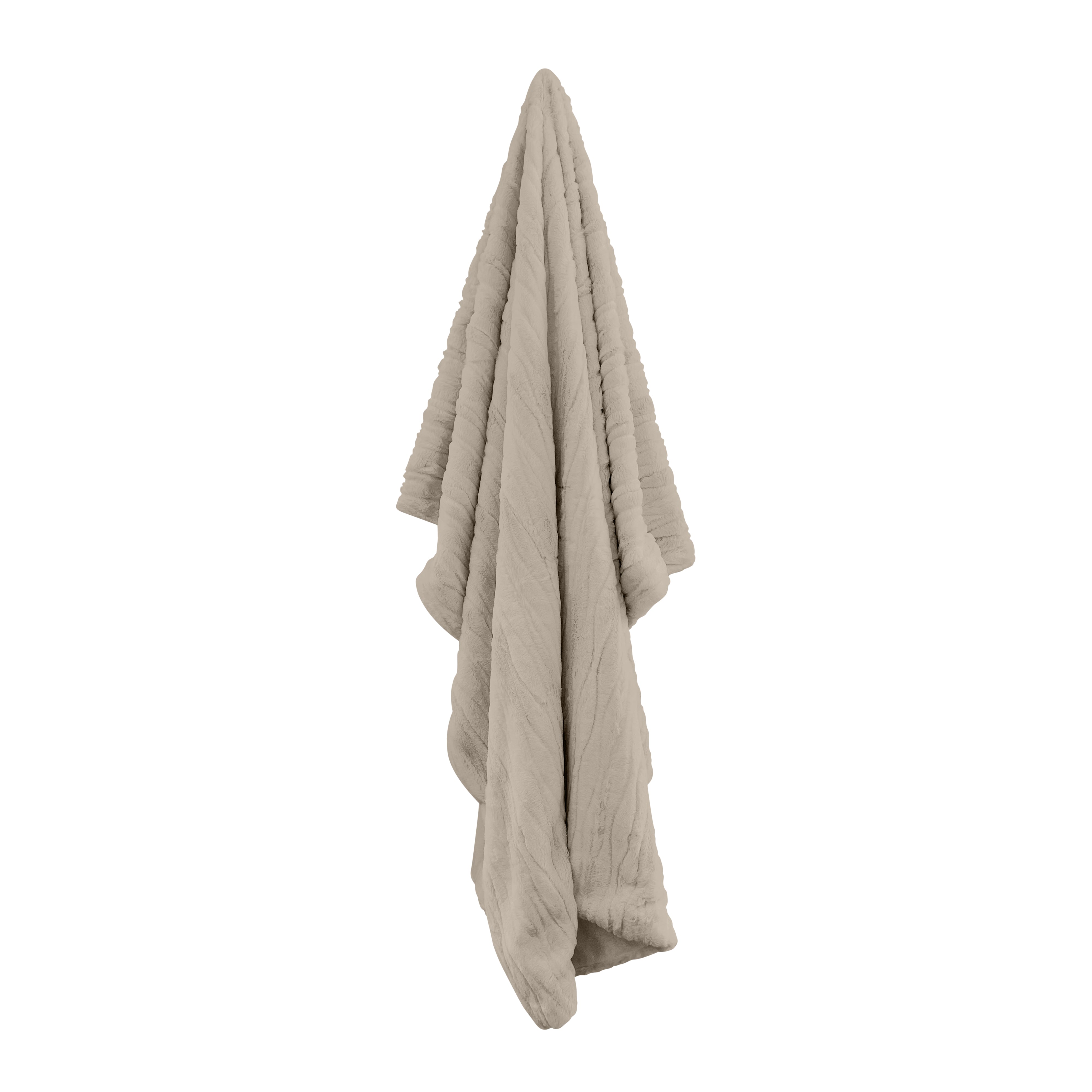 Juliet Throw Blanket 130x170cm (51x67 inches) - Soft & Cozy Warm Taupe Color - Perfect for Sofa, Bed, Couch & Winter Nights