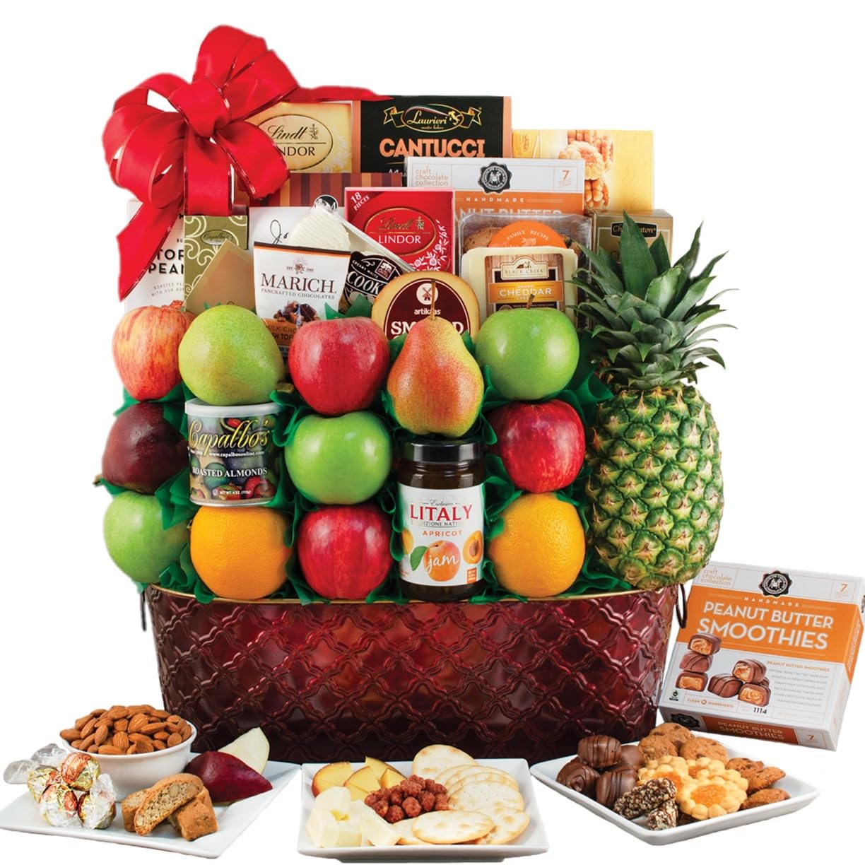 Premium Sutton Place Fruit Gift Basket - Fresh & Delicious Assorted Fruits - Perfect for Holidays, Birthdays & Corporate Gifts
