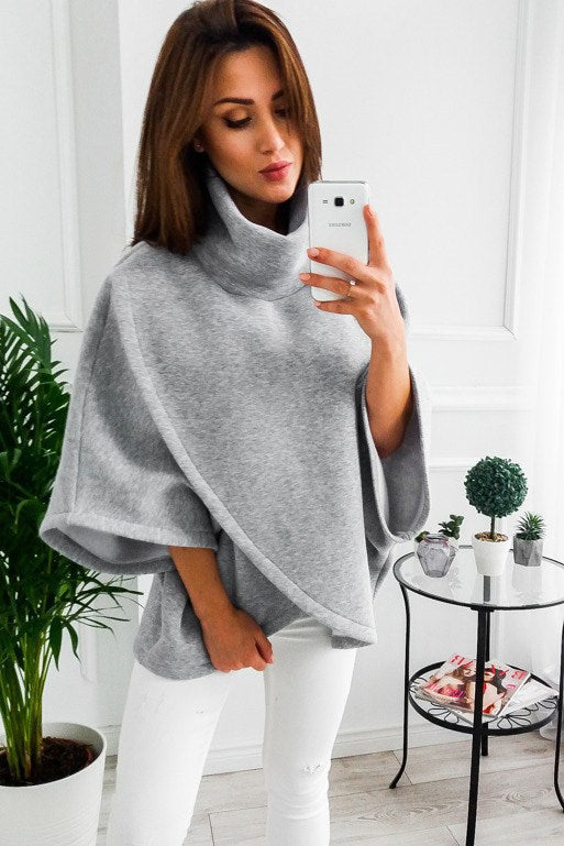 Women's Warm Winter Sweatshirt - Cozy Fleece Pullover for Cold Weather - Perfect for Fall & Winter Outfits, Casual Wear & Outdoor Activities