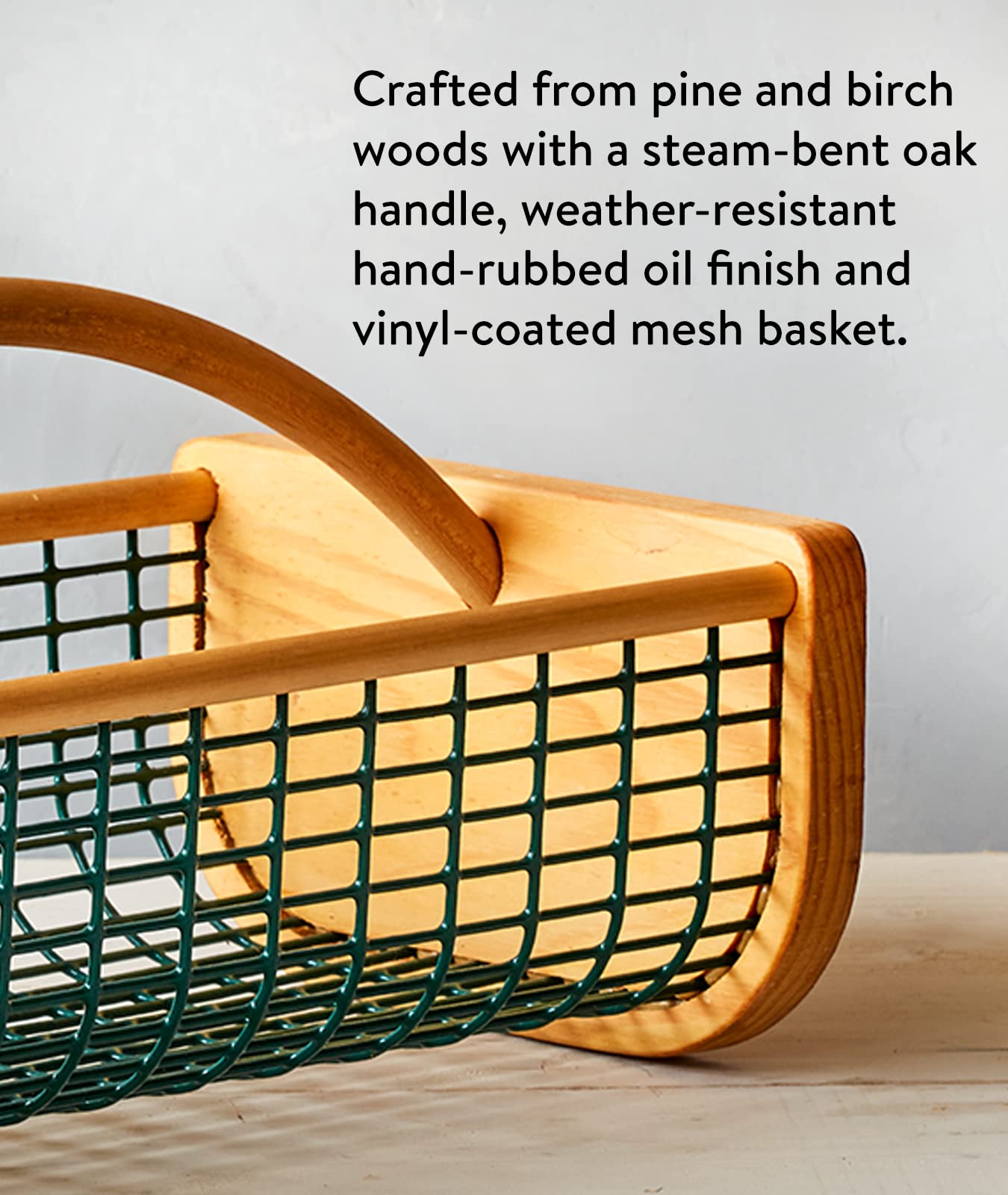 Burpee Medium Garden Hod - Durable Harvesting Basket for Fresh Fruits & Vegetables - Ideal for Kitchen, Farmers Market & Outdoor Gardening