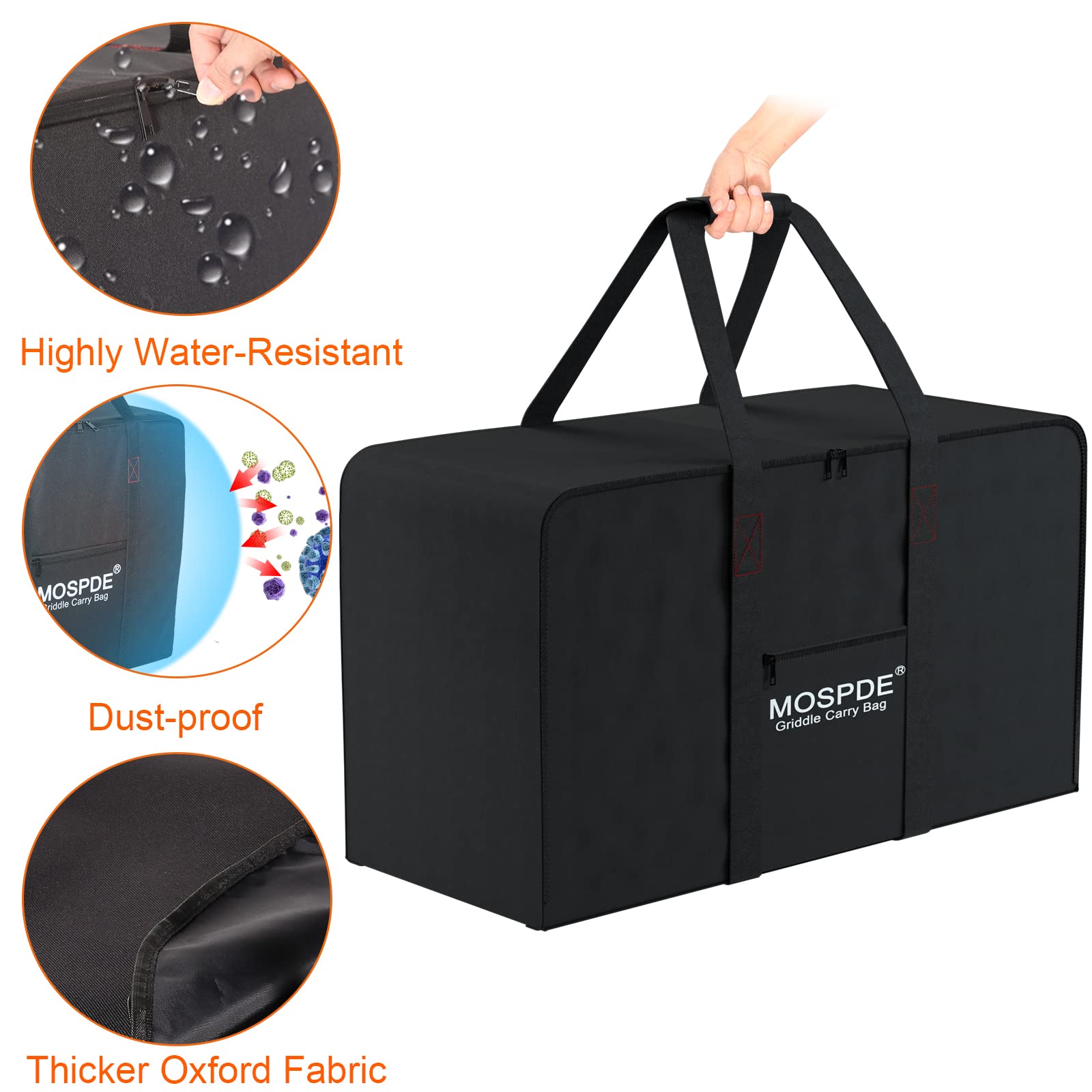 **Blackstone 22 Inch Griddle Carry Bag - Heavy Duty 600D Water-Resistant Cover for Table Top Griddle with Lid & Stand - Perfect for Camping, Tailgating, and Outdoor Cooking**