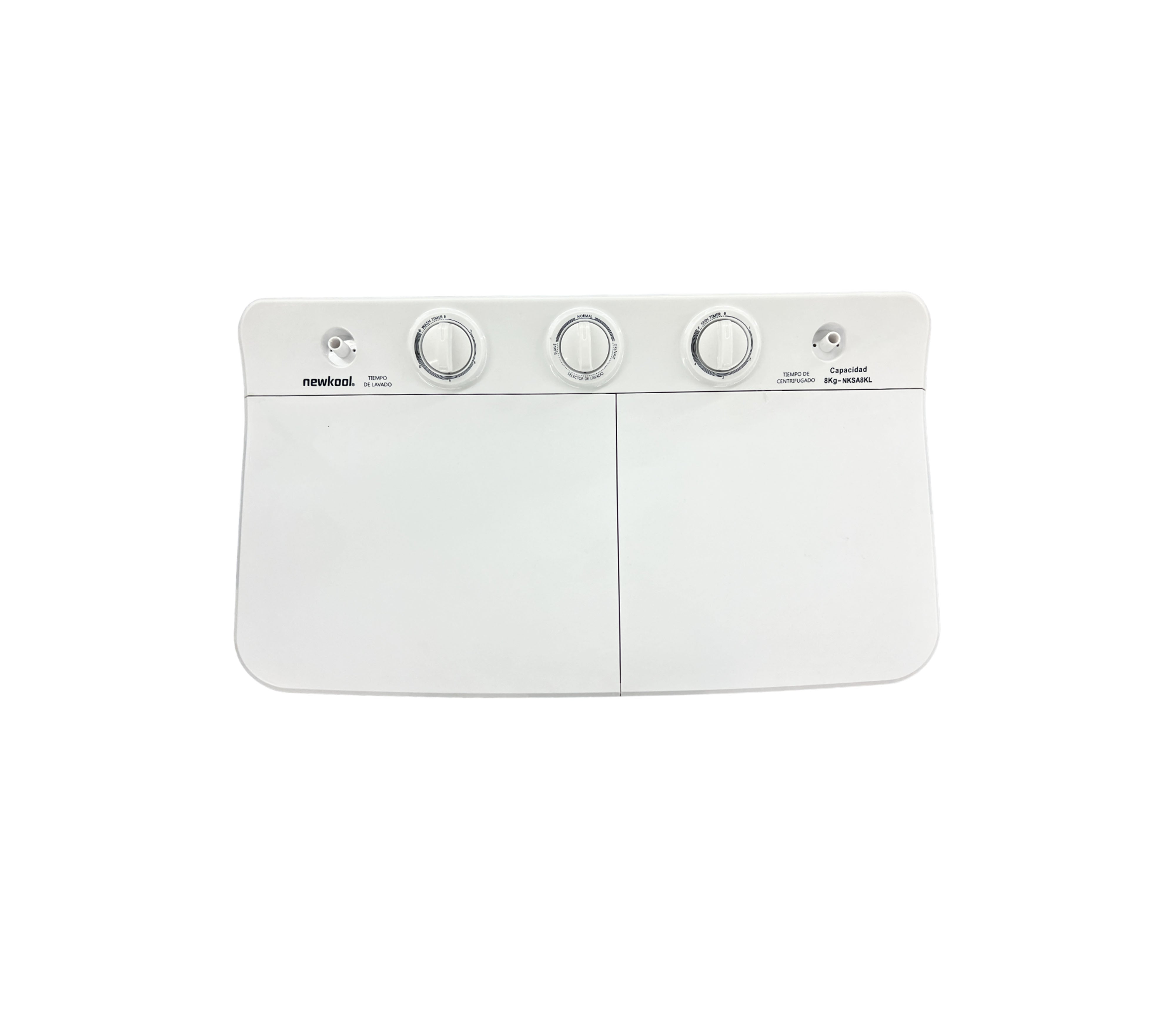 Newkool 8KG White Twin Tub Washing Machine - Perfect for Apartments, Dorms, and Small Spaces