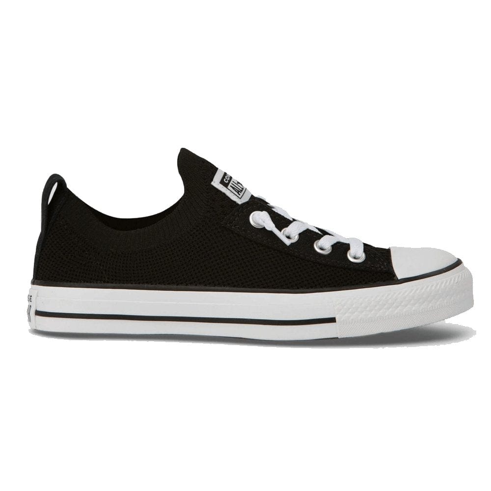 Women's Converse Chuck Taylor All Star Shoreline Knit Slip-On Sneakers - Black Low Top Casual Shoes for Everyday Wear & Street Style
