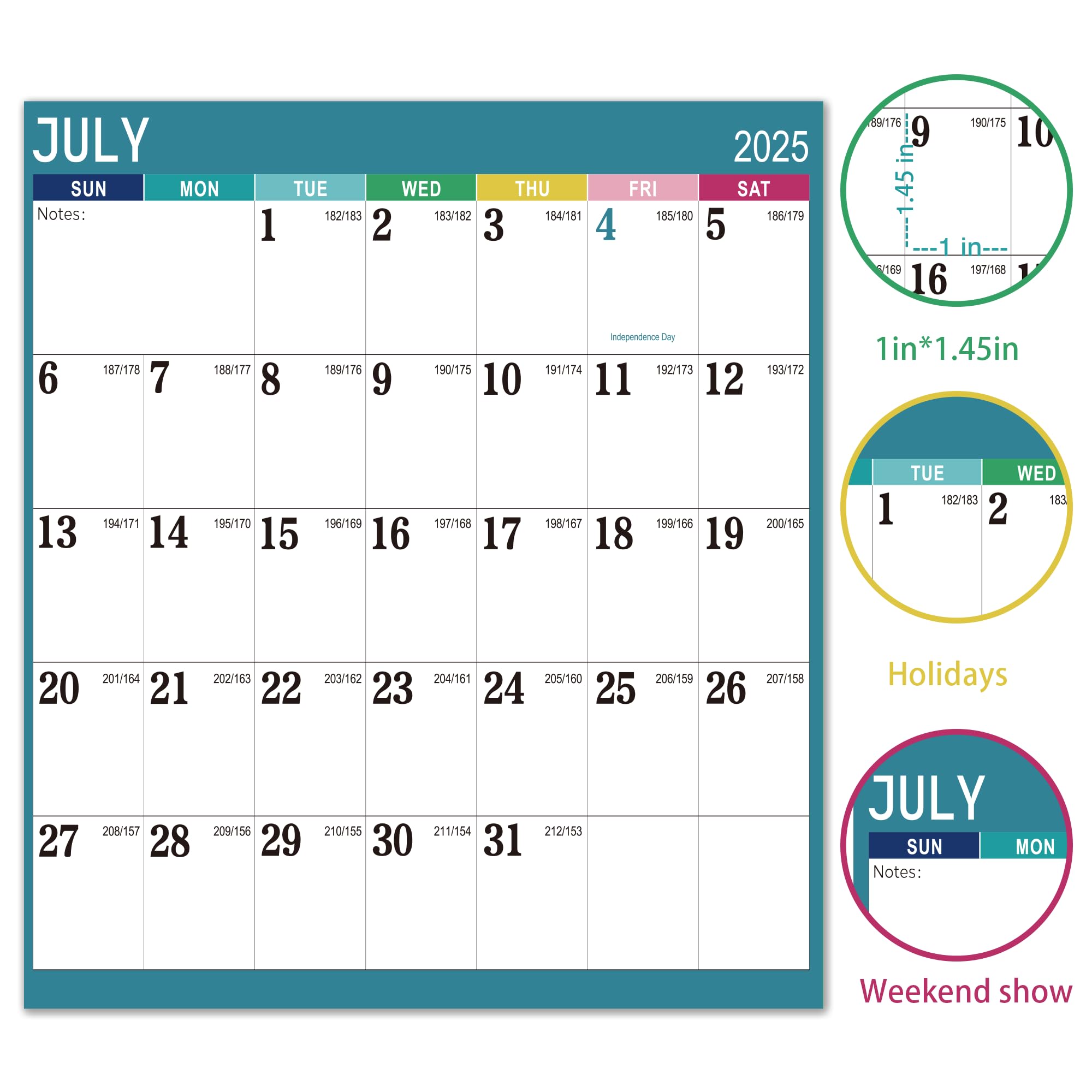 2025-2026 Dry Erase Wall Calendar - Large 48