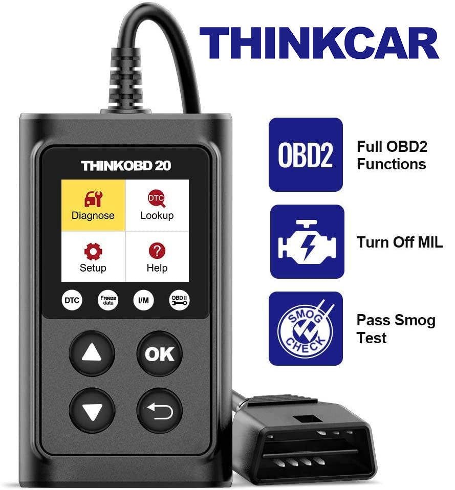 THINKOBD 20 OBD2 Scanner - Automotive Code Reader, Check Engine Light Diagnostic Tool, Live Data & Emissions Scanner for Smog Check | Car, Truck & SUV Engine Diagnostics