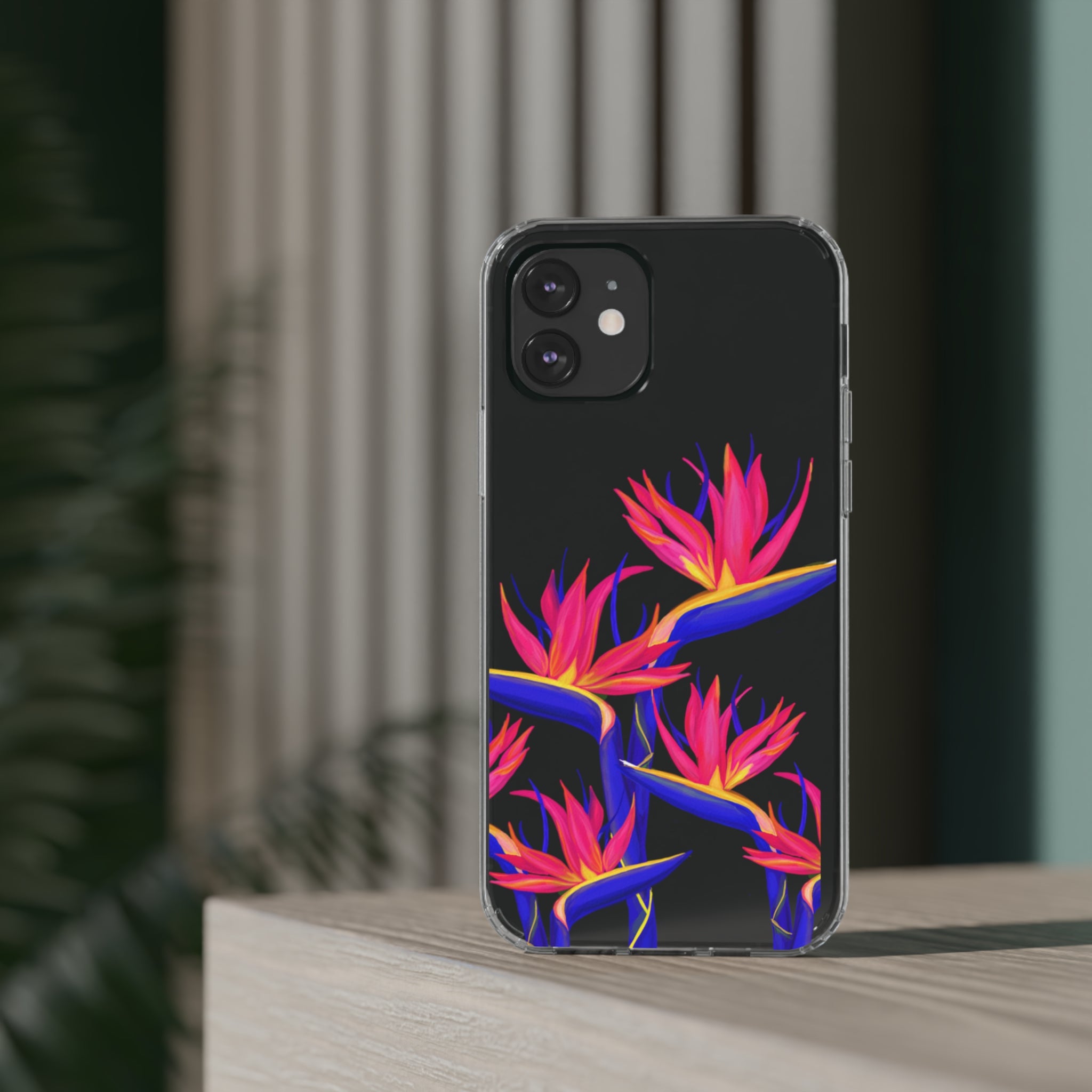 Pua Manu Neon Clear Phone Case - Shockproof & Scratch-Resistant Protective Cover for iPhone & Samsung - Perfect for Outdoor, Travel & Daily Use