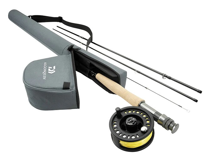 Daiwa Algonquin Fly Fishing Rod and Reel Combo - Premium Fly Fishing Kit for Trout, Bass & Salmon - Perfect for Freshwater & Saltwater Fly Fishing Adventures