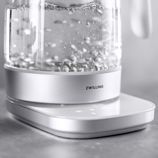 ZWILLING Enfinigy 1.7L Glass Electric Kettle with Temperature Control - Fast Boiling & Keep Warm Function for Tea, Coffee & Kitchen Use