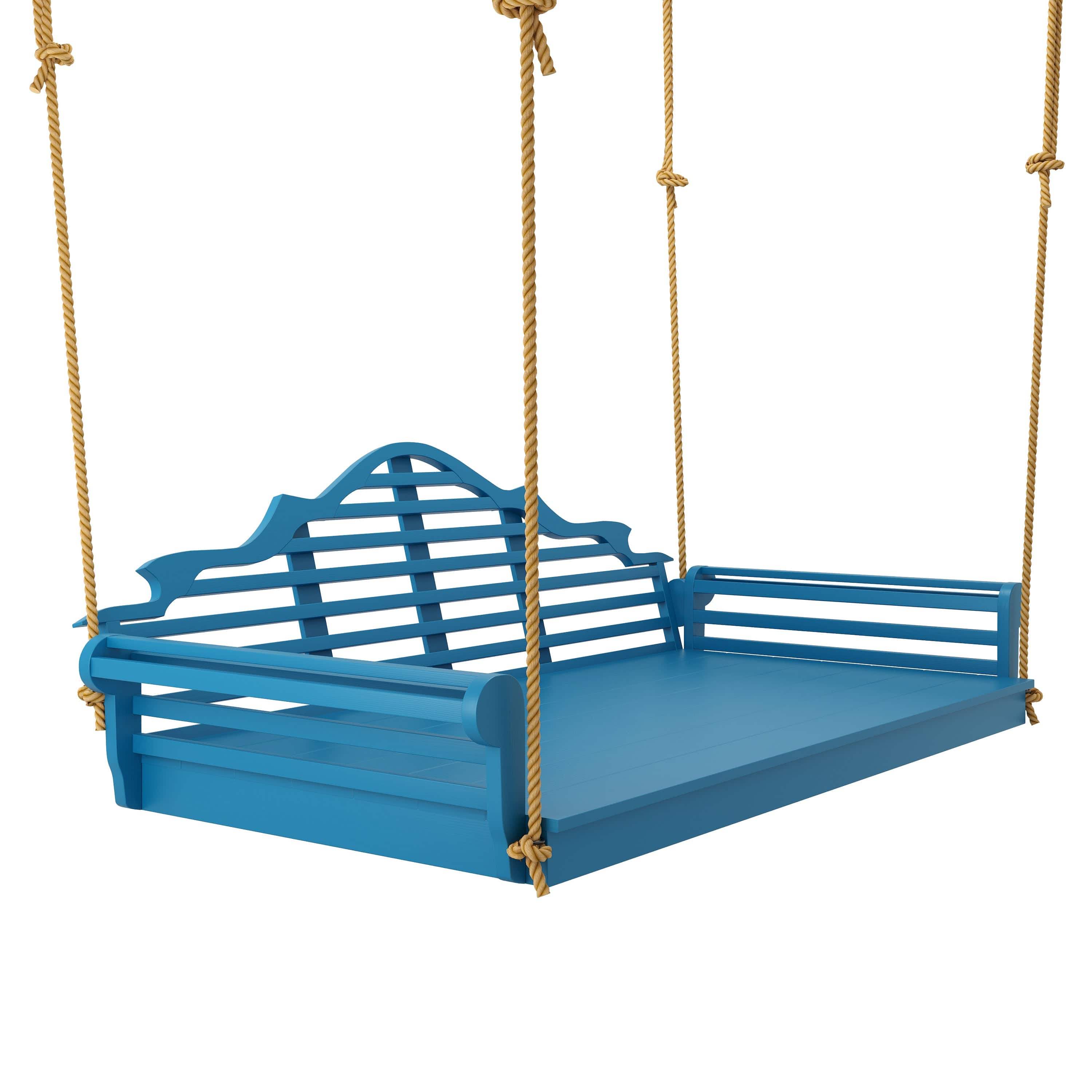 Keystone Amish Co. 6 Foot Milan Porch Swing Bed - Outdoor Hanging Daybed for Patio, Garden, and Backyard Relaxation