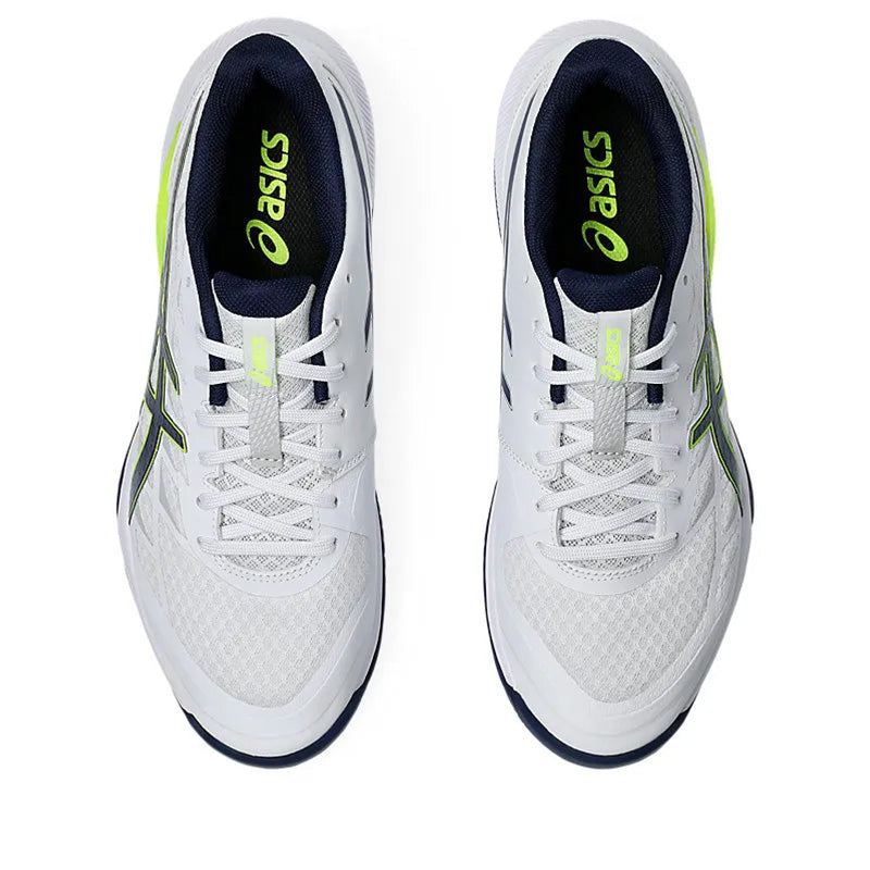 ASICS Gel Tactic 12 Men's Squash Shoes - White/Blue Expanse - Lightweight Court Shoes for Indoor Sports & Badminton - Perfect for Squash, Racquetball & Gym Training