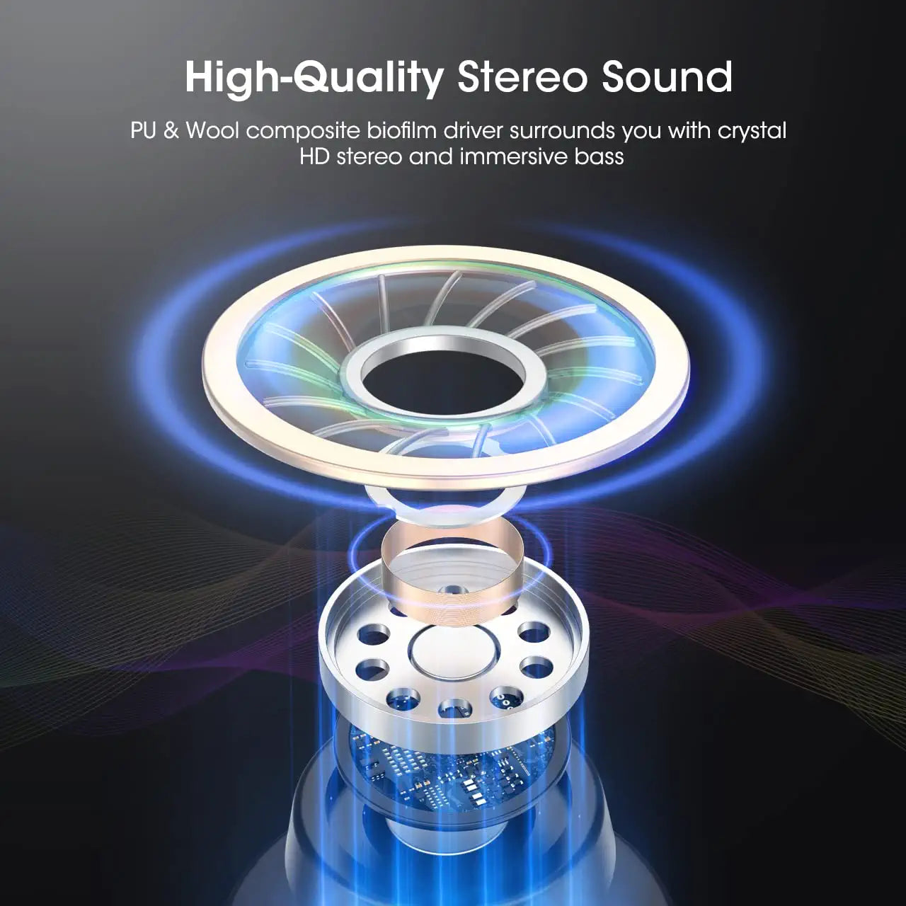 Wireless Bluetooth Earbuds with 4-Mic Noise Cancelling & Punchy Bass - In-Ear Headphones for Calls, Music & Workouts | Perfect for Commuting, Gym & Travel