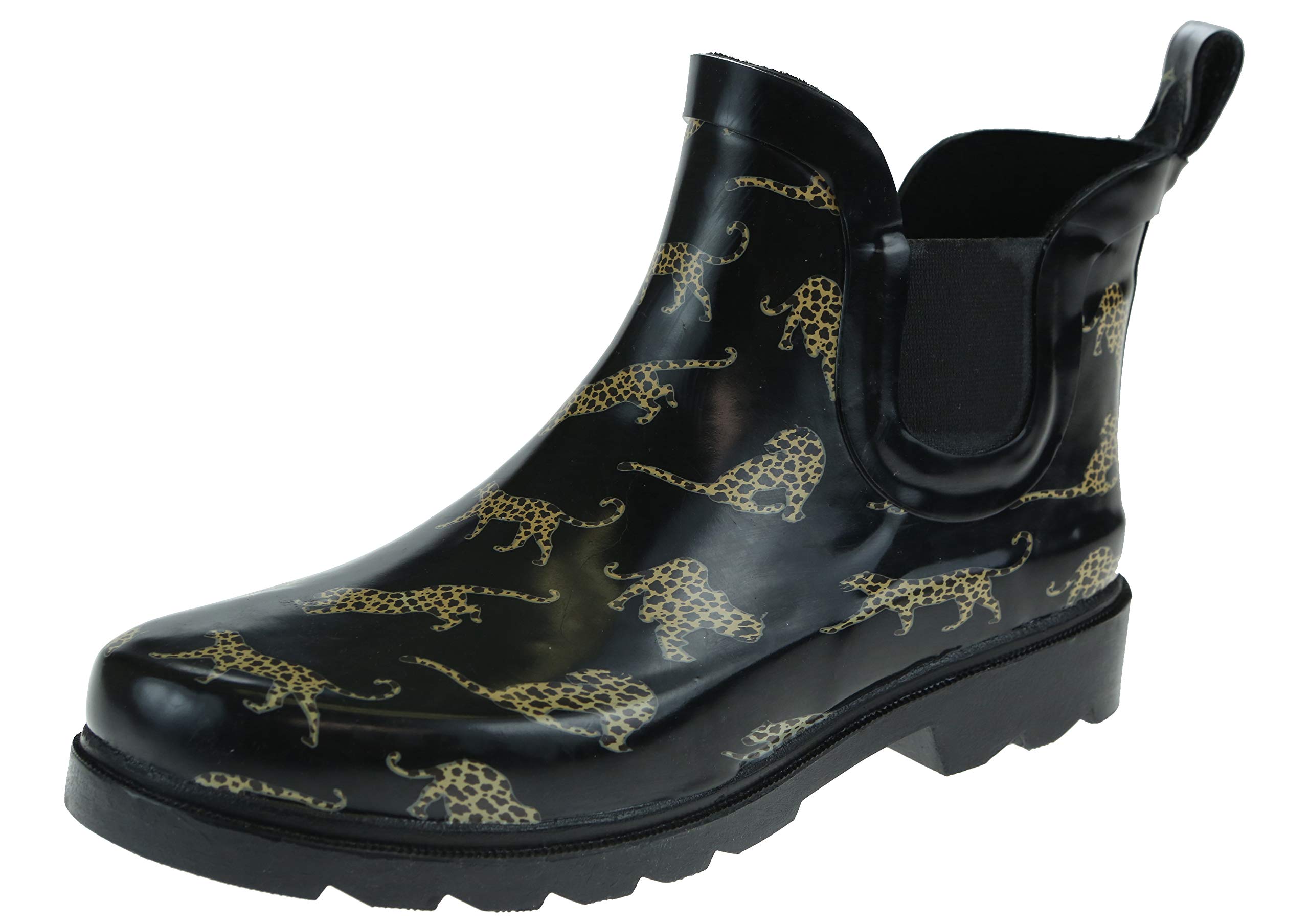 Capelli New York Women's Waterproof Rubber Rain Boots for Ladies - Stylish & Comfortable for Outdoor, Gardening, and Rainy Day Wear