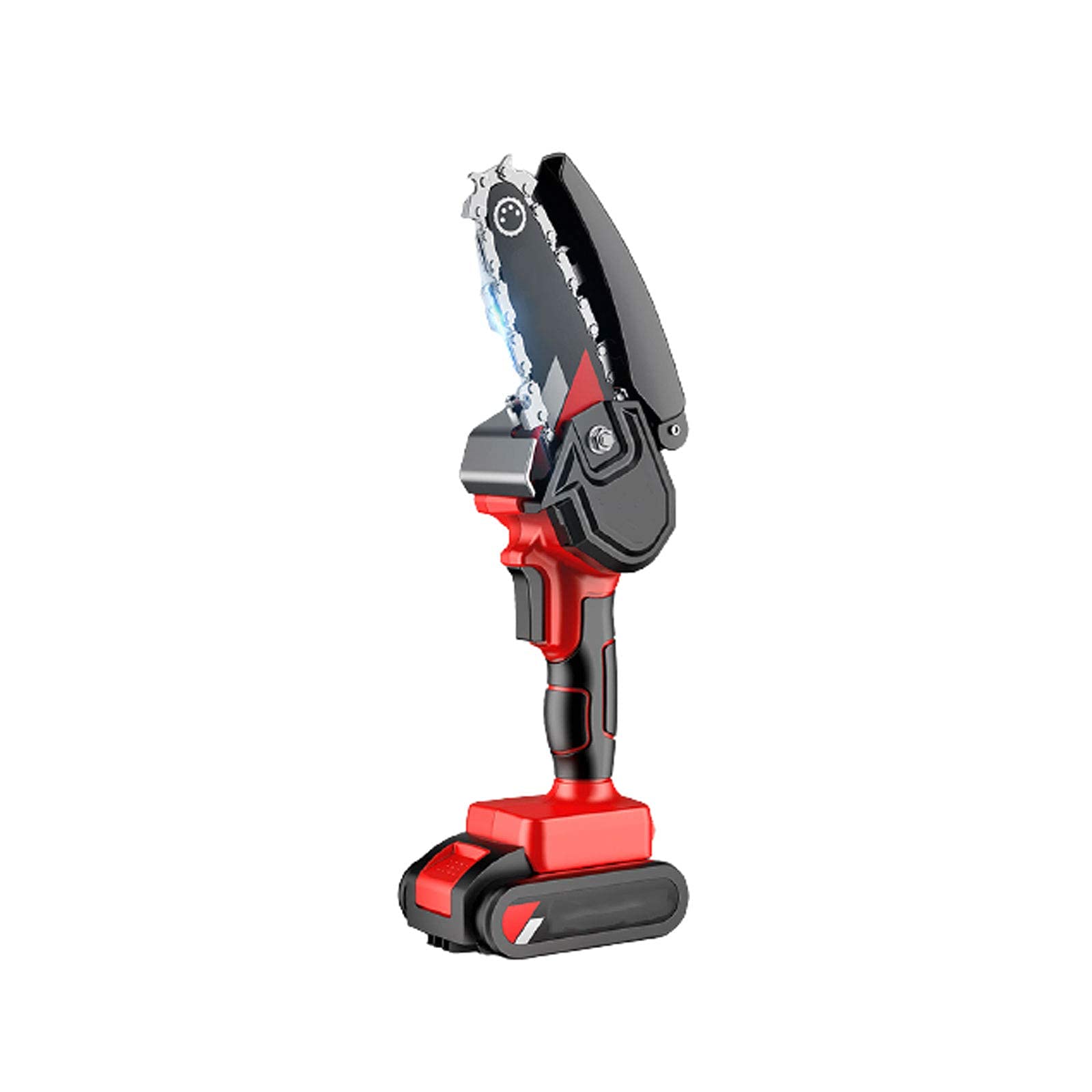 4 Inch Cordless Mini Chainsaw Electric - Portable Chainsaw with Rechargeable Lithium Battery for Tree Branch Cutting, Wood Trimming, and Yard Maintenance | Perfect for Gardening, Landscaping, and DIY Wood Projects