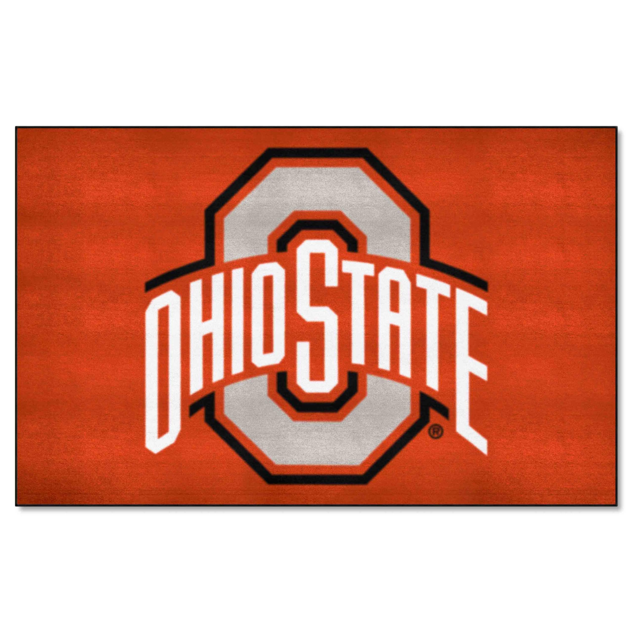 Ohio State Buckeyes Ulti-Mat Rug 5x8 ft - FanMats NCAA Team Logo Carpet for Game Room, Man Cave & Tailgating - Durable Indoor/Outdoor Sports Decor Rug for Football Fans