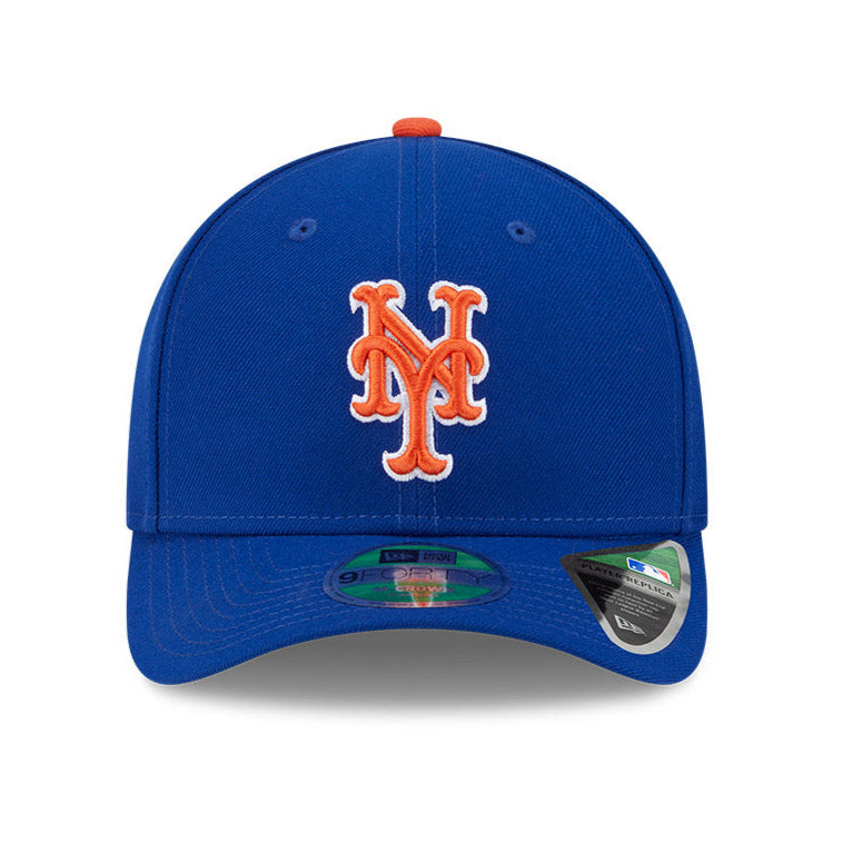 New York Mets Snapback Hat by New Era - 9Forty M Crown Adjustable Baseball Cap in Royal Blue for Men & Women - Perfect for Games, Fan Gear & Streetwear Fashion