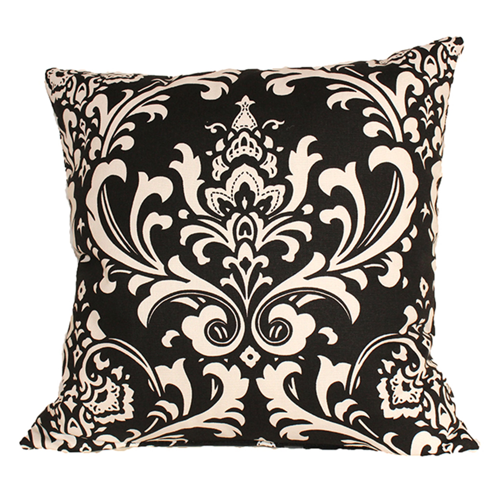 Luxury Royal Damask Pillow - Elegant Decorative Throw Pillow for Sofa, Bed & Couch - Premium Cotton Blend with Intricate Floral Design - Perfect for Home Decor, Living Room & Bedroom Accents