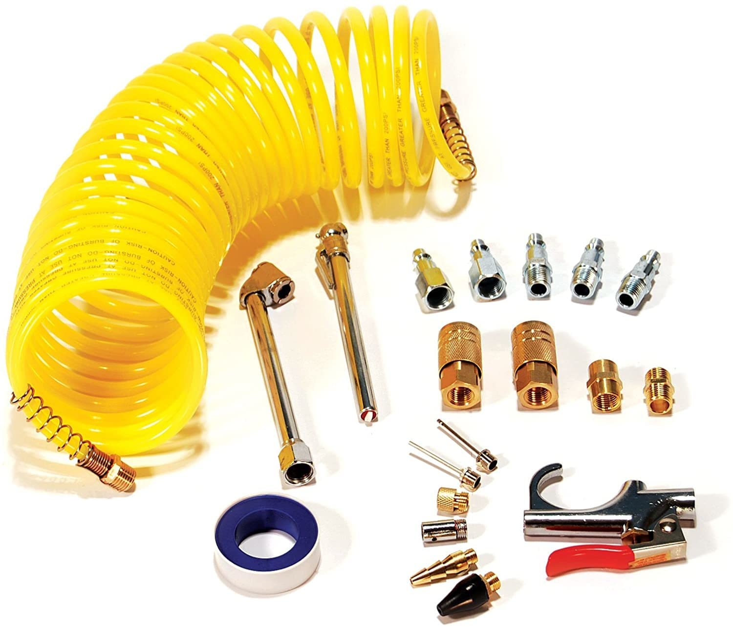 20-Piece Air Service Accessories Kit - Blow Gun, Air Tool Nozzles & Inflation Needles for Pneumatic Tools | Perfect for Tire Inflation, Dust Cleaning & Workshop Maintenance (Free Shipping)