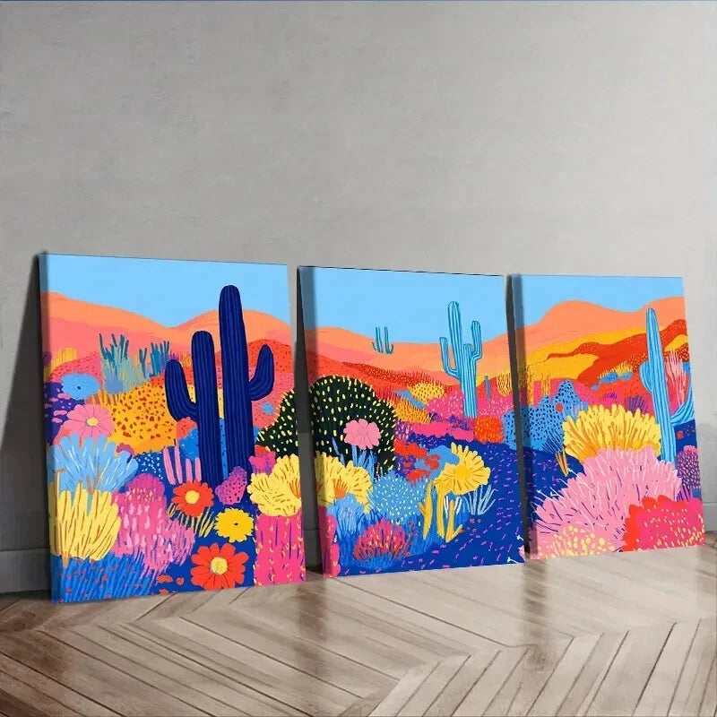 3-Piece Mushroom Garden Wall Art Set - Framed Canvas Prints 50x70cm | High Quality Australian Made Wall Decor | Ready to Hang | Perfect for Living Room, Bedroom & Office Decor
