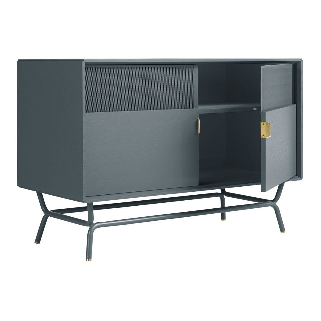 Dang TV Stand for Living Room - Modern Wooden Entertainment Center with Storage Shelves for Flat Screen TVs up to 65