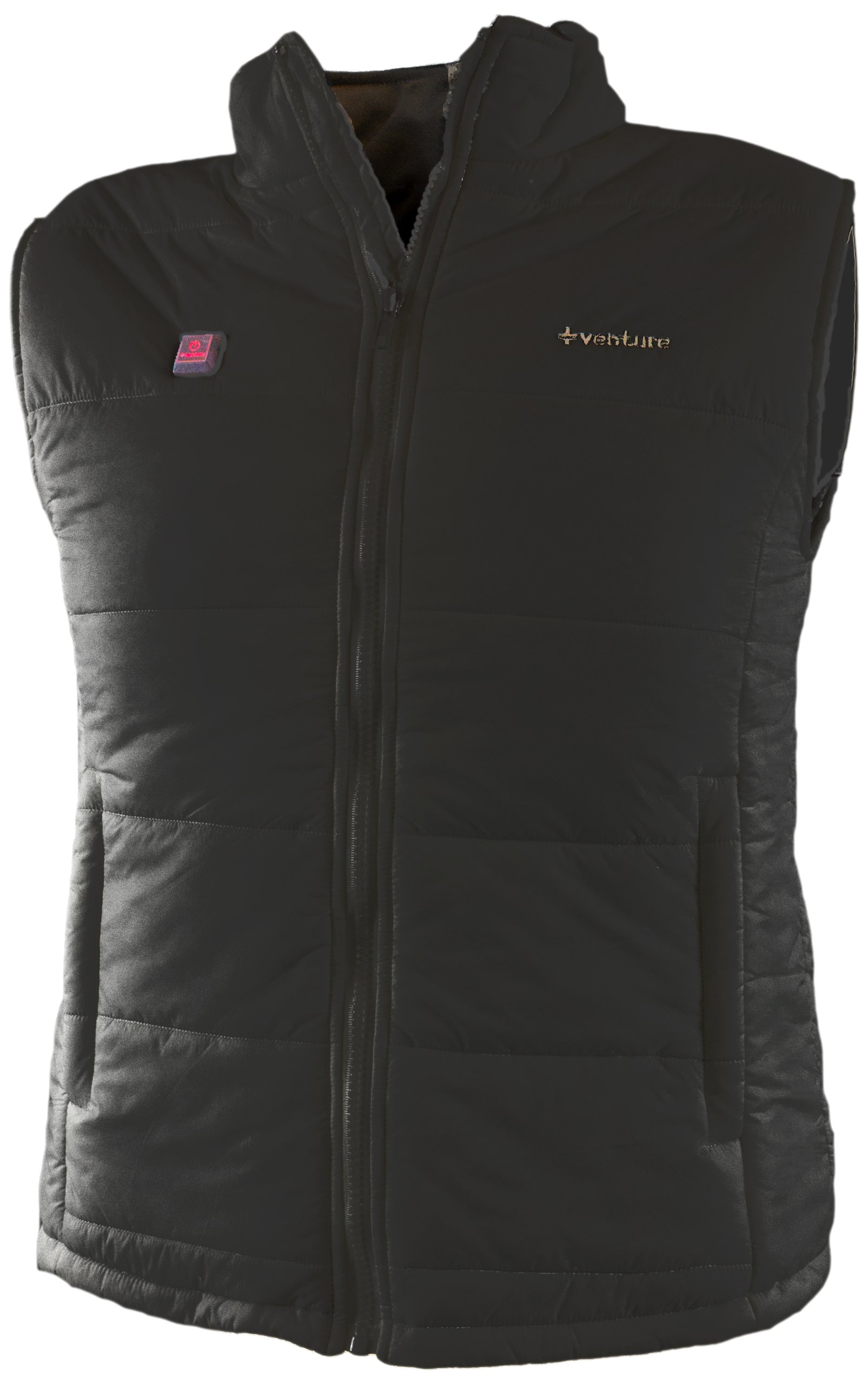VentureHeat Women's Battery Heated Nylon Vest - Black, X-Large | Winter Warmth for Outdoor Activities | Perfect for Hiking, Skiing & Cold Weather Adventures
